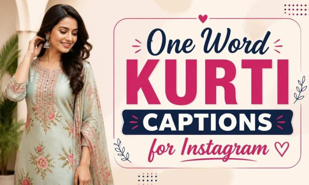 one-word-kurti-captions-for-instagram