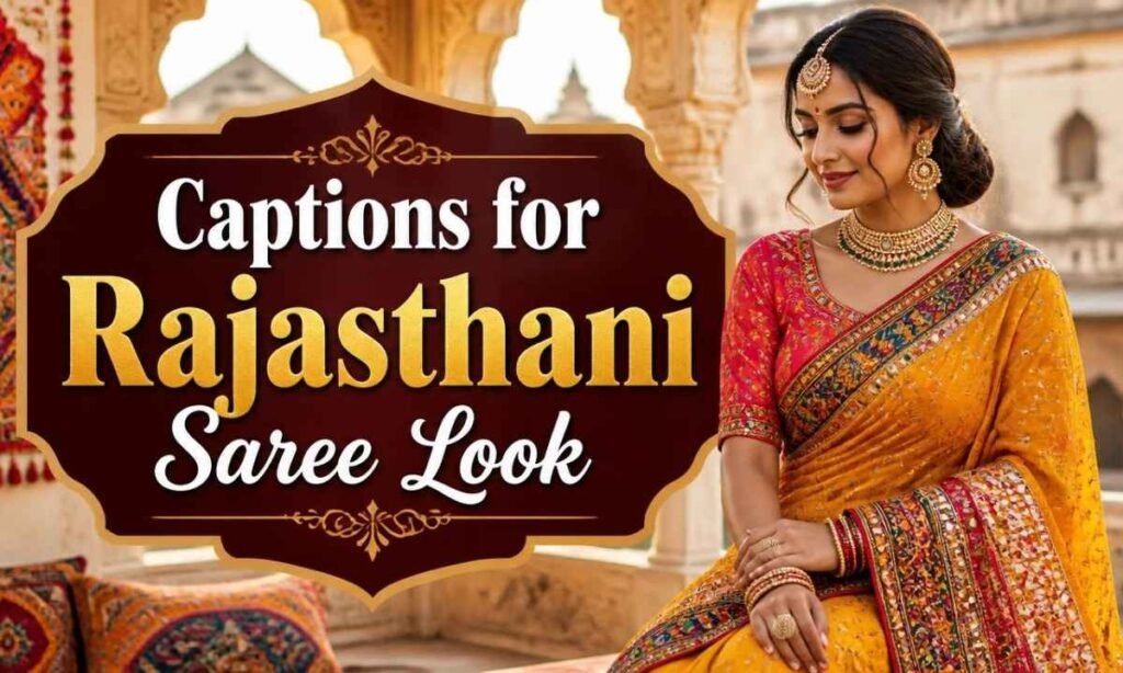 captions-for-rajasthani-saree-look