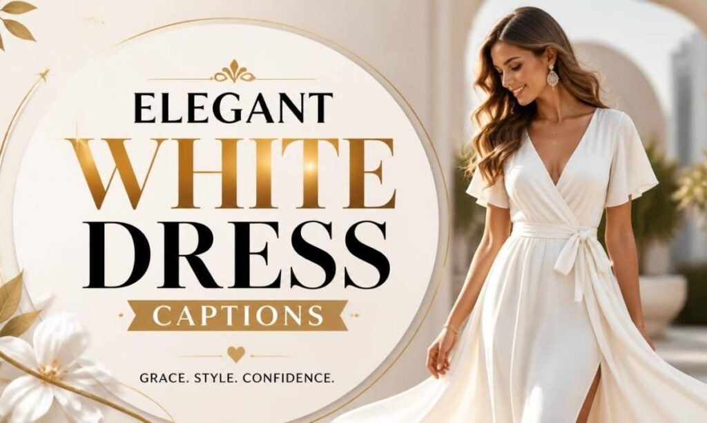 elegant-white-dress-captions
