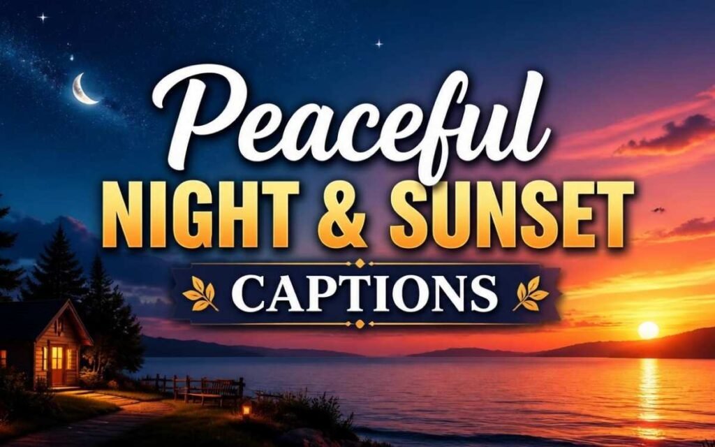 peaceful-night-and-sunset-captions